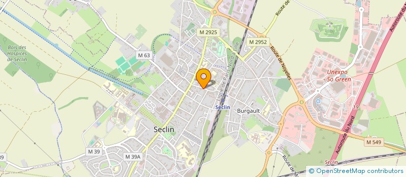 localisation de l'entreprise ADH à SECLIN