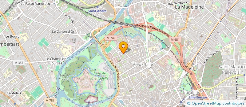 localisation de l'entreprise ADH IMMO  LILLE