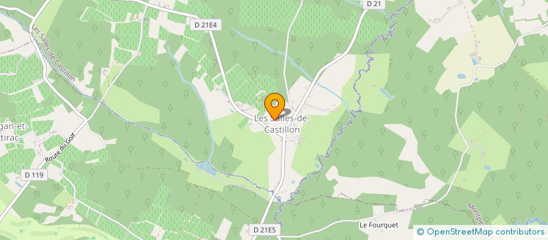 localisation de l'entreprise ADH IMMO  LES SALLES-DE-CASTILLON