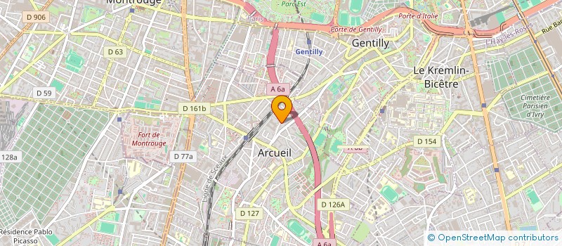 localisation de l'entreprise ADH STALINGRAD  ARCUEIL