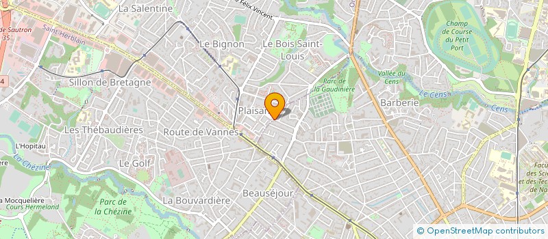localisation de l'entreprise ADH TRANSPORT à NANTES