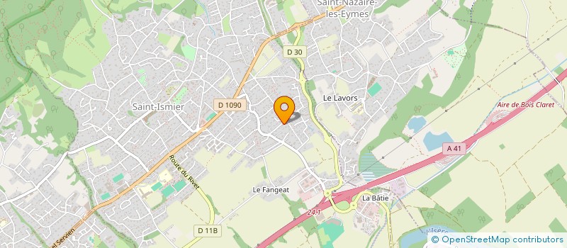 localisation de l'entreprise ADHANT à SAINT-ISMIER