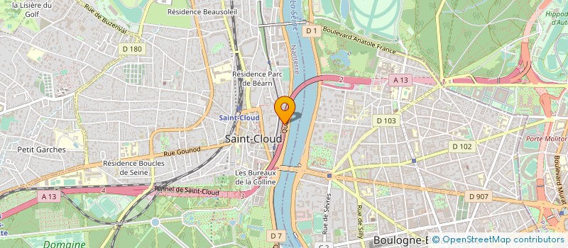 localisation de l'entreprise ADHAO à SAINT CLOUD