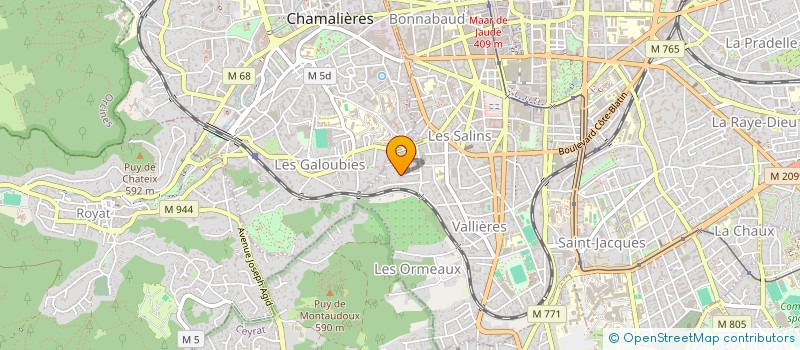 localisation de l'entreprise ADHAP PERFORMANCES à CLERMONT-FERRAND