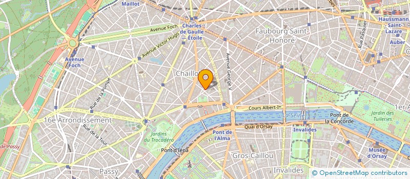 localisation de l'entreprise ADHARA à PARIS