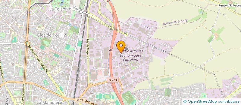 localisation de l'entreprise ADHD  DIJON