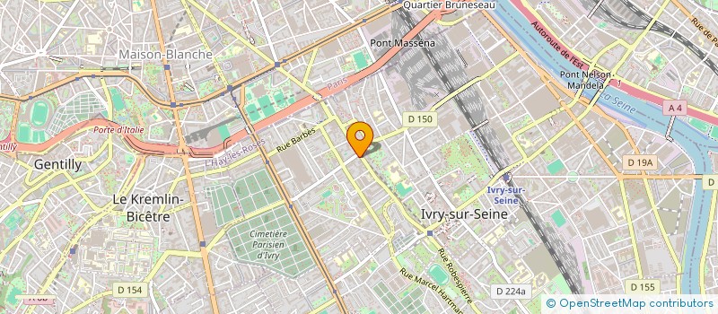 localisation de l'entreprise ADHE MINUTE à IVRY-SUR-SEINE
