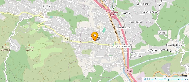 localisation de l'entreprise ADHE'SPATIO  LA DESTROUSSE