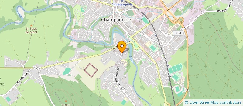 localisation de l'entreprise ADHECHEM SA à CHAMPAGNOLE