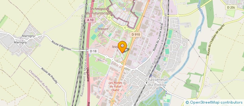 localisation de l'entreprise ADHEGRAPHIE à CHASSENEUIL-DU-POITOU