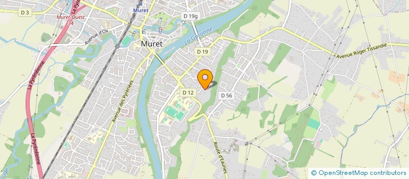localisation de l'entreprise ADHELO TRANSPORTS à MURET