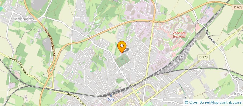 localisation de l'entreprise ADHEM à DOLE