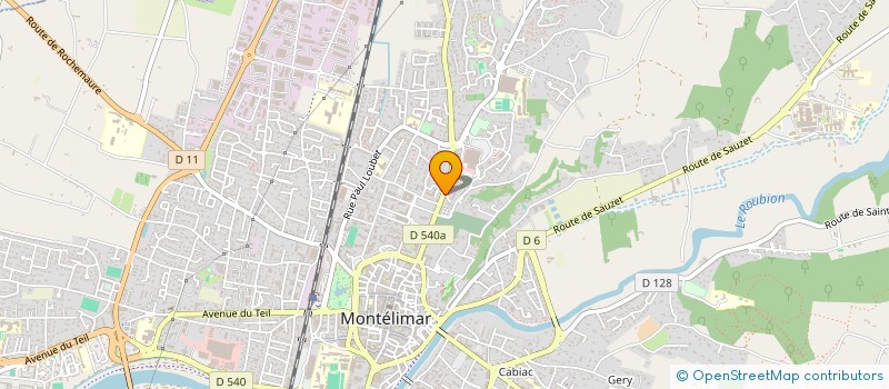 localisation de l'entreprise ADHEMAR ROLE-PLAY  MONTELIMAR