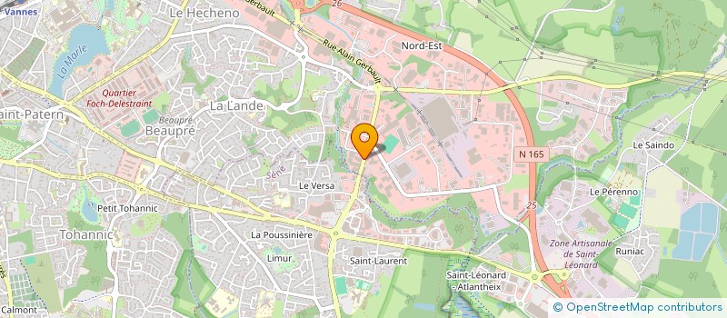 localisation de l'entreprise ADHEO SERVICES VANNES à AURAY