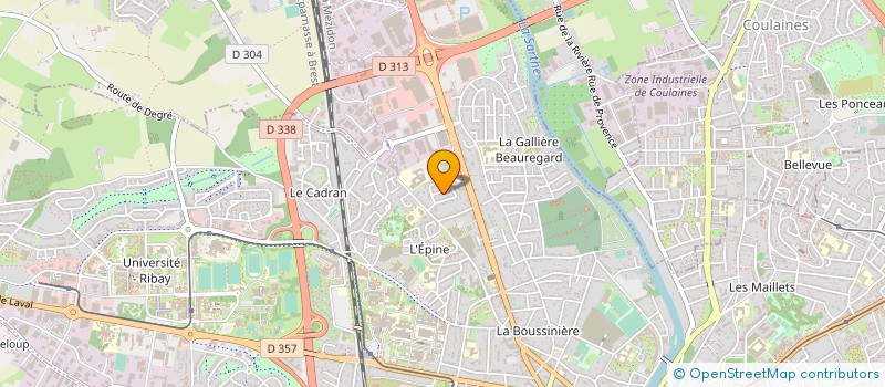 localisation de l'entreprise ADHEPLAST à LE MANS