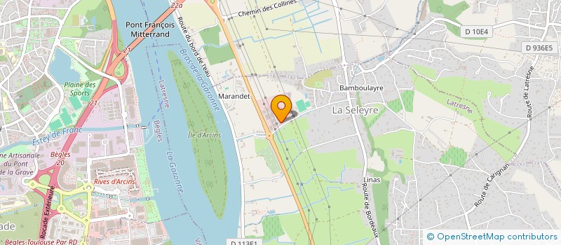 localisation de l'entreprise ADHERENCE PNEUS  LATRESNE