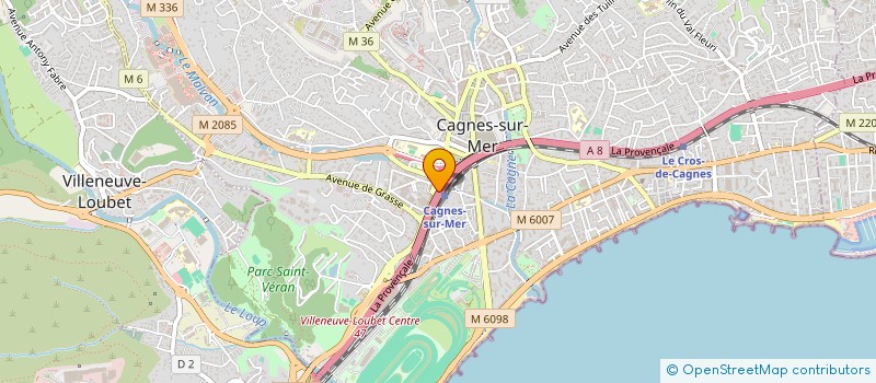 localisation de l'entreprise ADHESIFS APPLICATIONS AZUREENNES à CAGNES-SUR-MER
