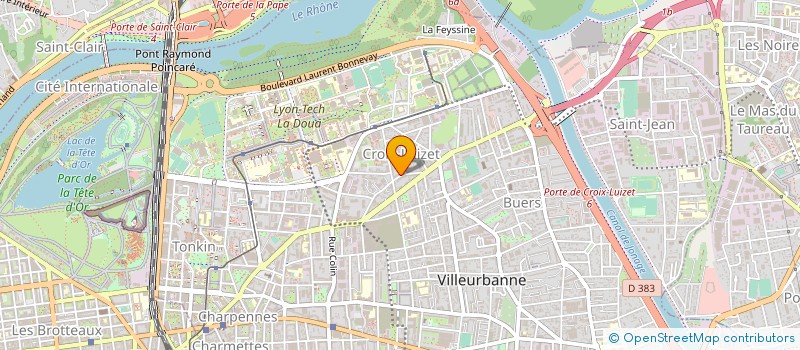 localisation de l'entreprise ADHESIFS RHODANIENS  VILLEURBANNE