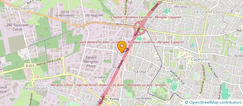 localisation de l'entreprise ADHESIFS TECHNIQUES D AQUITAINE à MERIGNAC