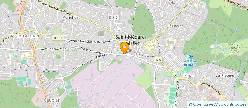 localisation de l'entreprise ADHM - PRESTATAIRE à SAINT-MEDARD-EN-JALLES