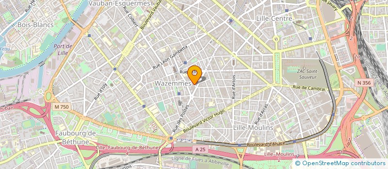 localisation de l'entreprise ADHM SARL à LILLE