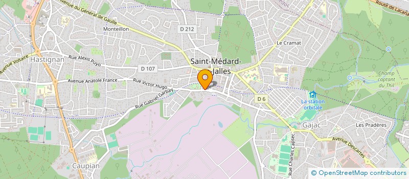 localisation de l'entreprise ADHM - SOINS à SAINT-MEDARD-EN-JALLES