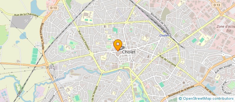 localisation de l'entreprise ADHOC à CHOLET