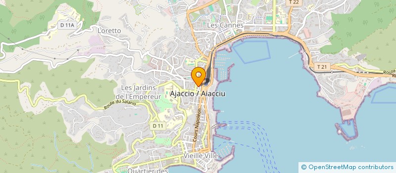 localisation de l'entreprise ADHOC MEDITERRANEE à AJACCIO