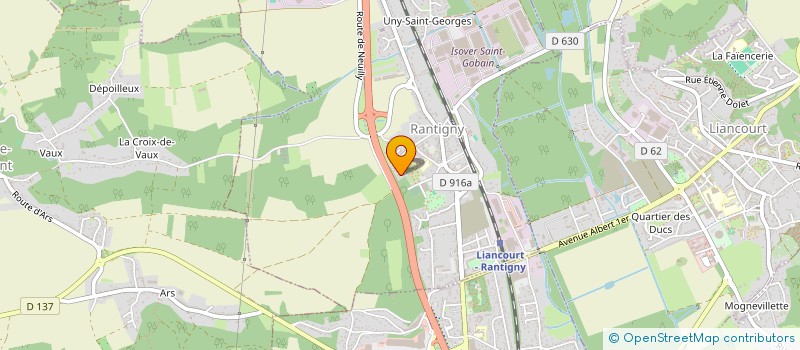 localisation de l'entreprise ADHOC RESSOURCES HUMAINES  RANTIGNY