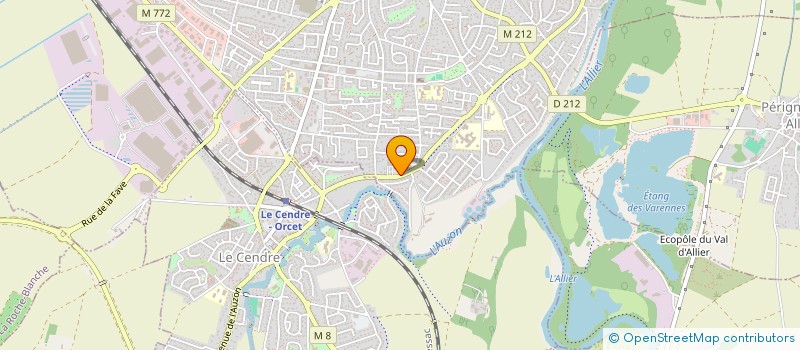 localisation de l'entreprise ADHOK IMMO à COURNON-D'AUVERGNE