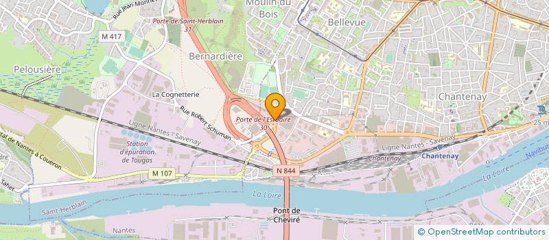 localisation de l'entreprise ADHOM à NANTES