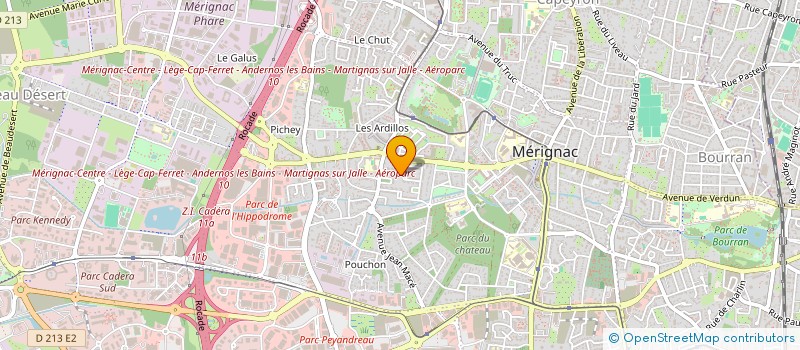 localisation de l'entreprise ADHOTEL BORDEAUX  MERIGNAC