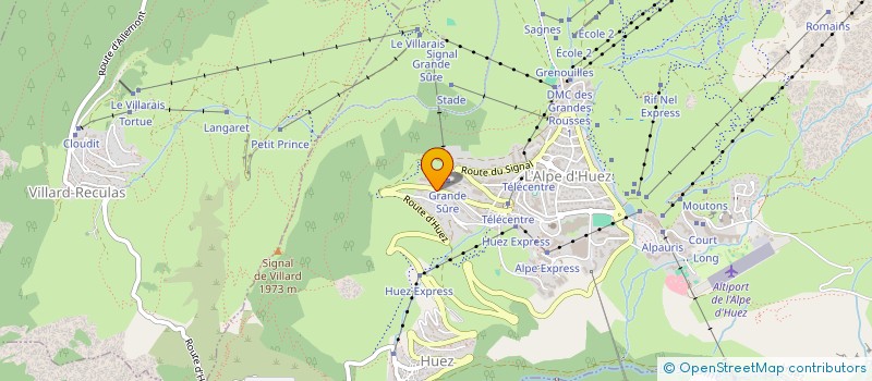 localisation de l'entreprise ADHTV PRODUCTION  HUEZ