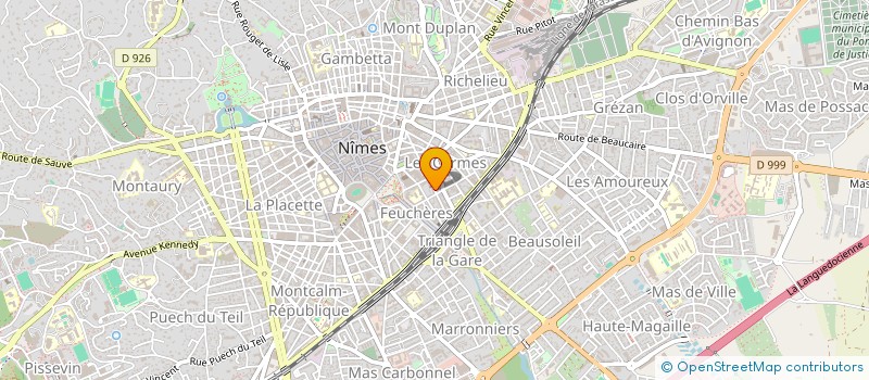 localisation de l'entreprise ADI à NIMES