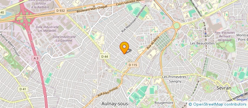 localisation de l'entreprise ADI à AULNAY SOUS BOIS