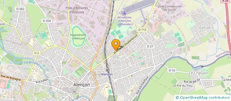 localisation de l'entreprise ADI à ALENCON