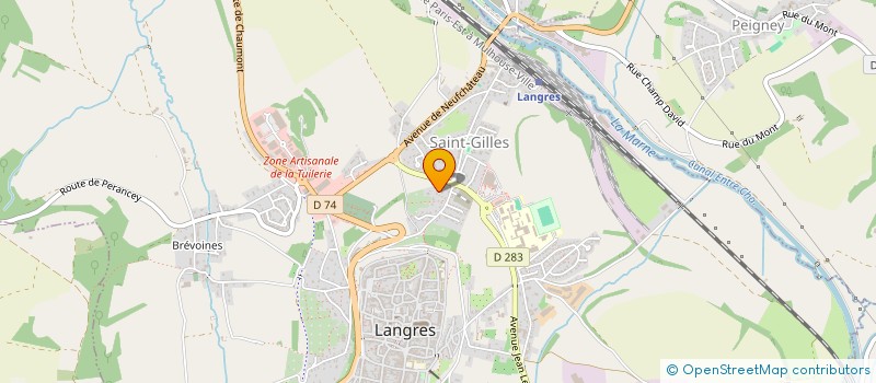 localisation de l'entreprise ADI à LANGRES