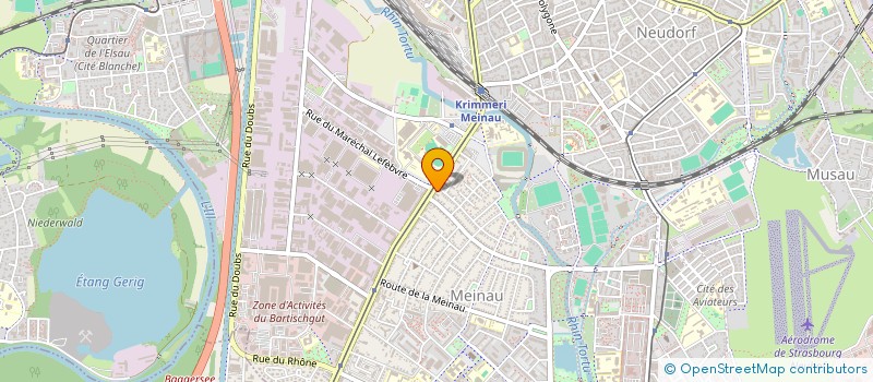 localisation de l'entreprise ADI - ALSACE DETECTION INCENDIE à STRASBOURG