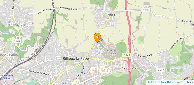 localisation de l'entreprise ADI AMPERE à RILLIEUX-LA-PAPE
