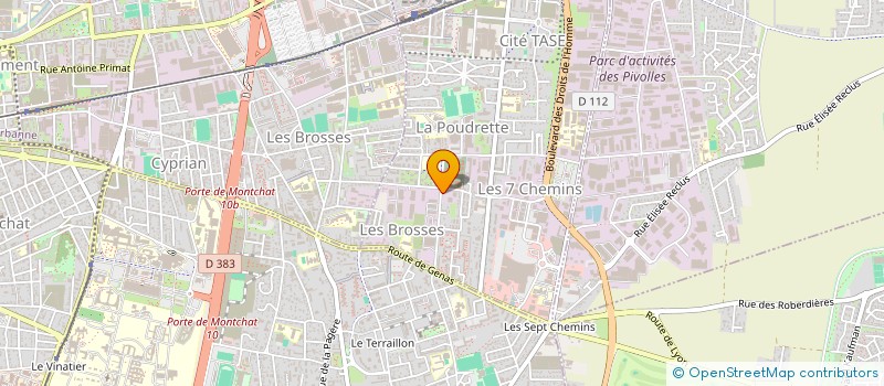localisation de l'entreprise ADI AMPERE SERVICES à VAULX-EN-VELIN