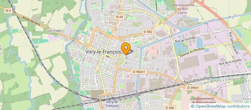 localisation de l'entreprise ADI ENTREPRISE à VITRY-LE-FRANCOIS