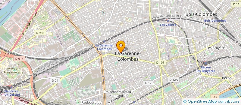 localisation de l'entreprise ADI IMMO à LA GARENNE-COLOMBES