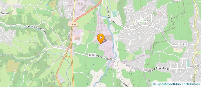 localisation de l'entreprise ADI-LOC  VOURLES