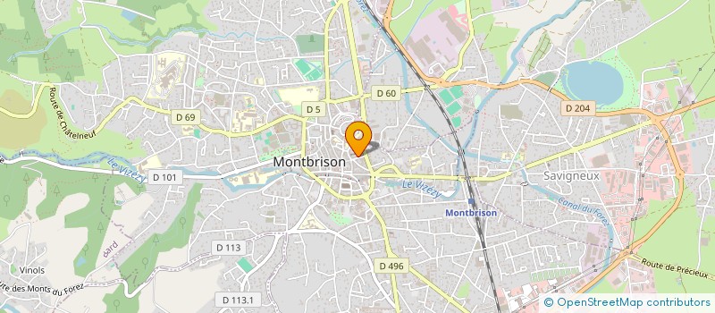 localisation de l'entreprise ADI MULTIMEDIA à MONTBRISON
