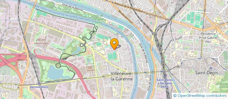 localisation de l'entreprise ADI2S  VILLENEUVE-LA-GARENNE