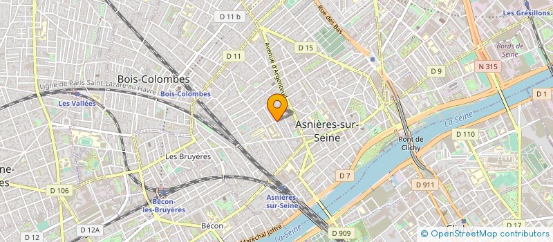 localisation de l'entreprise ADIA ASSOC INGEN AMENAG ENSFA à ASNIERES-SUR-SEINE