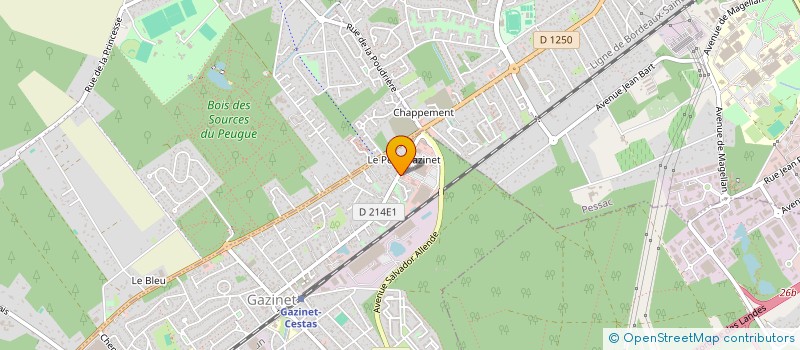 localisation de l'entreprise ADIAN  CESTAS