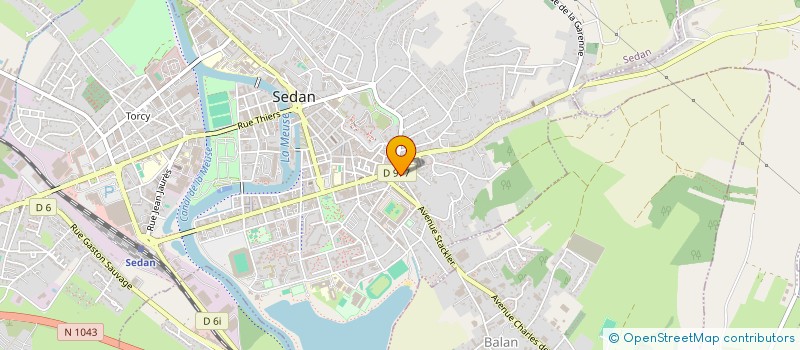 localisation de l'entreprise ADIANE à SEDAN