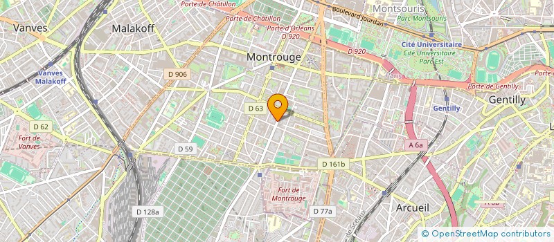 localisation de l'entreprise ADIATE EVOLUTION à MONTROUGE