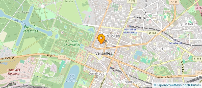 localisation de l'entreprise ADIATHERM à VERSAILLES